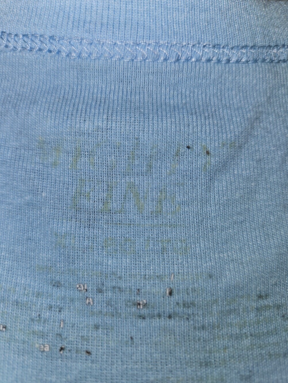 Women's Light Blue Butterfly Print Short Sleeve Tee size S - Picture 6 of 11
